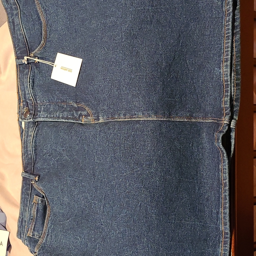 Good American size 18 Denim mini skirt